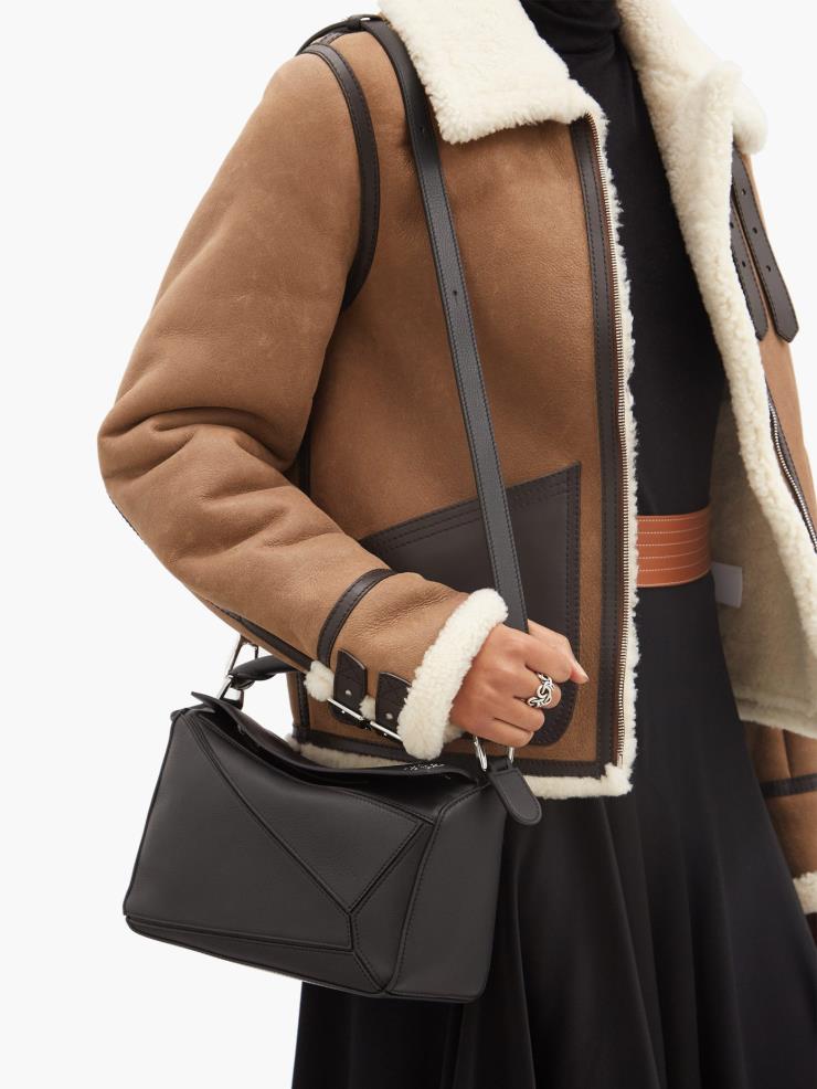 Puzzle small grained-leather cross-body bag, $2,698 USD