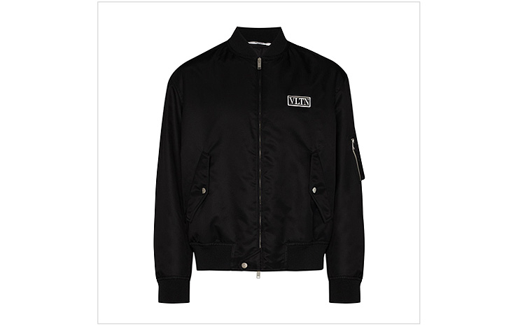 발렌티노 로고 보머 자켓, $1,795 USD