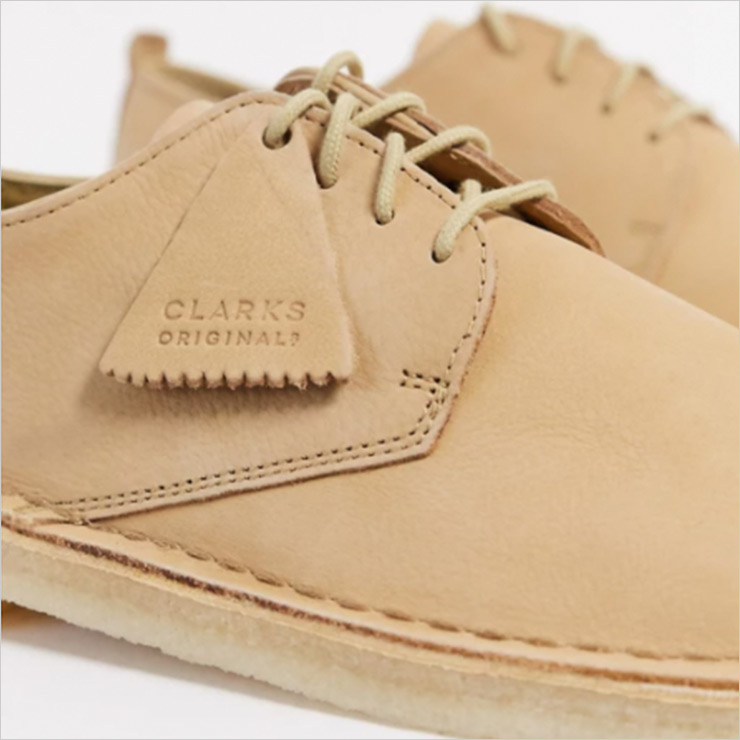 Desert shoes in beige suede, $151 USD