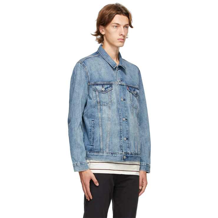 Blue Denim Trucker Jacket, $125 USD