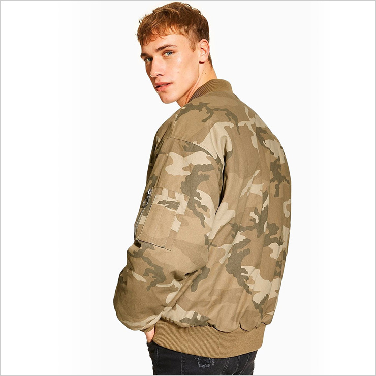 탑맨 봄버 자켓, $85 USD