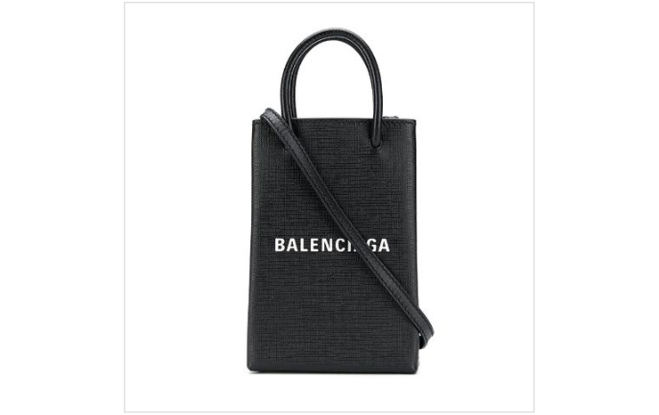 발렌시아가 & 쇼핑 휴대폰 홀더 백, $950 USD