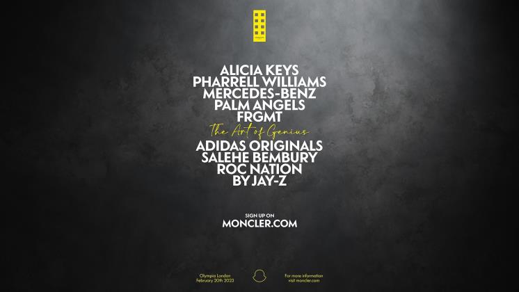 MONCLER THE ART OF GENIUS LINEUP