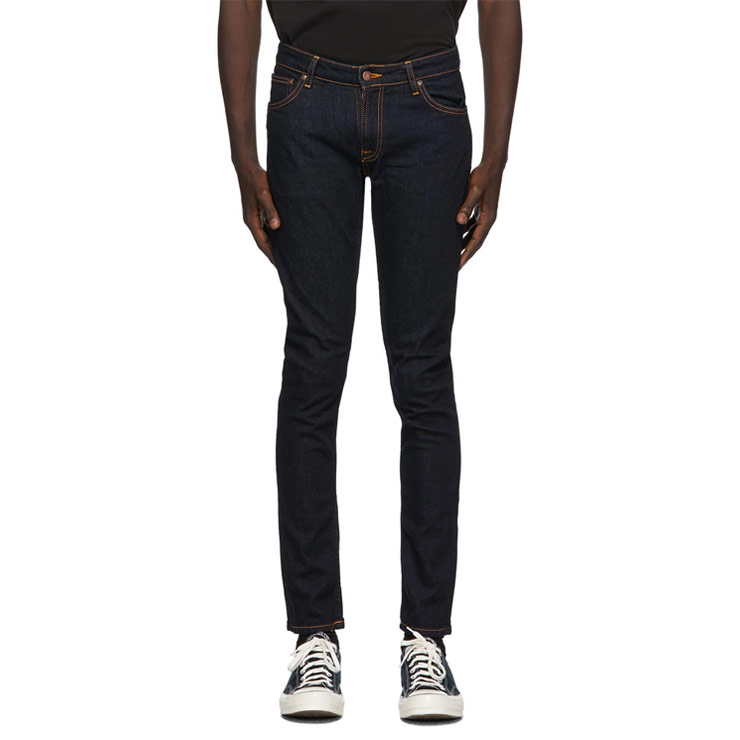 Indigo Dry Skinny Lin Jeans, $200 USD