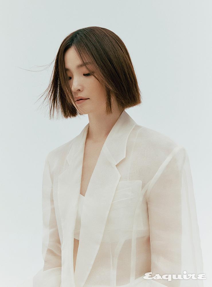 시어드 재킷 제인송. 크롭트 톱 레호.