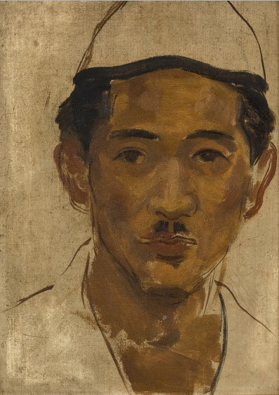 황술조 <자화상> 1939, 캔버스에 유채, 31.5x23cm, 개인 소장