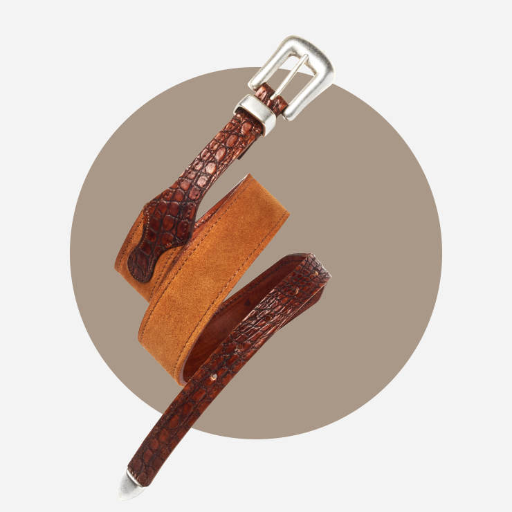 브라운 레더 벨트 39만7000원 러스트 무드 by 샌프란시스코 마켓.