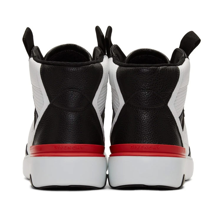 Black & White Wing High Sneakers, $825 USD