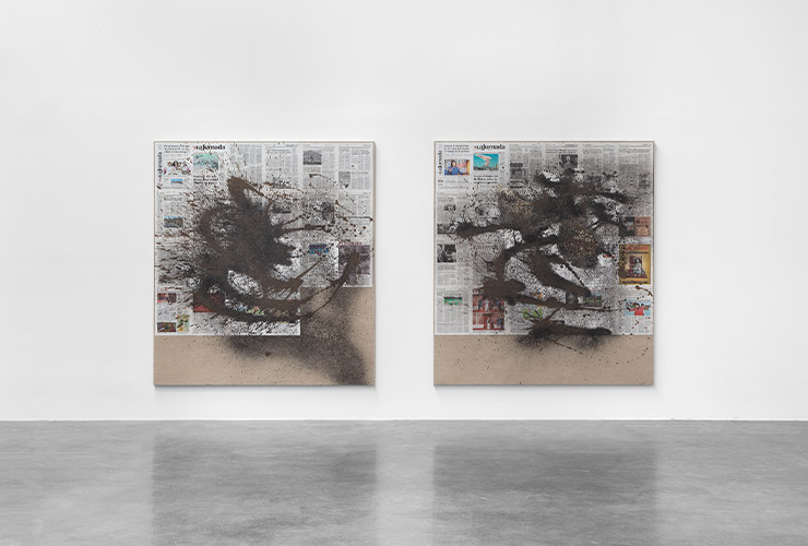 ‘Mezcal vs. Pulque’, installation view at kurimanzutto, Mexico City, 2022 ⓒ Gerardo Landa Romano