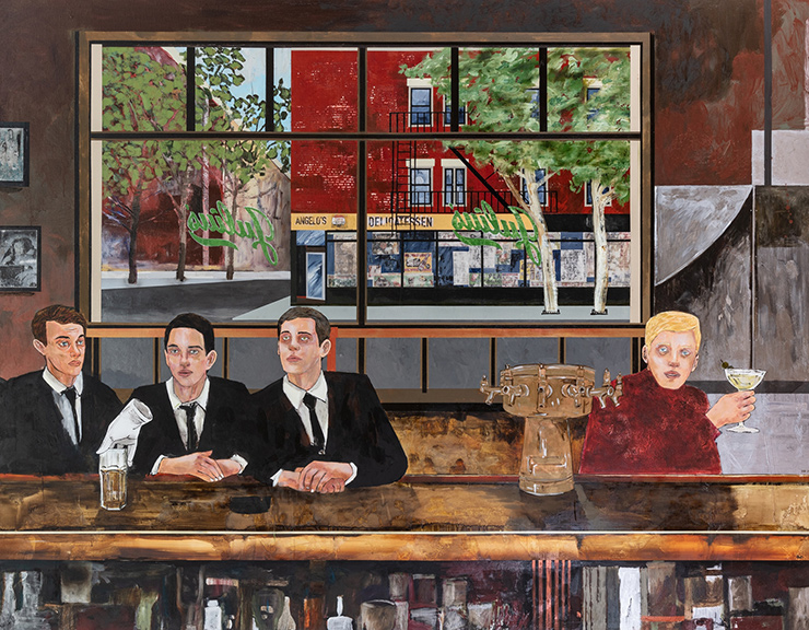 ‘The Sip In’ Acrylic on Linen_213.4x274.3cm_2019.