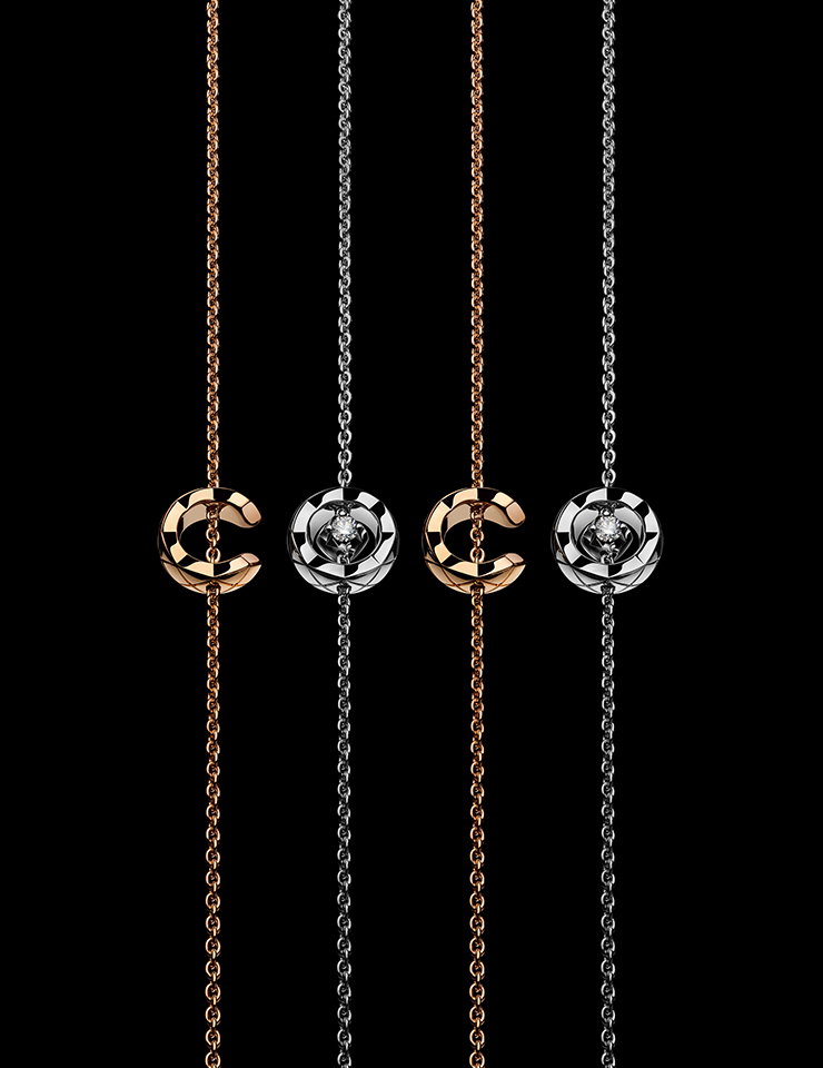 가브리엘 샤넬의 별명인 ‘COCO’로 연출 가능한 퀼팅 모티프 브레이슬릿