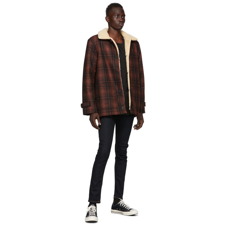 Indigo Dry Skinny Lin Jeans, $200 USD