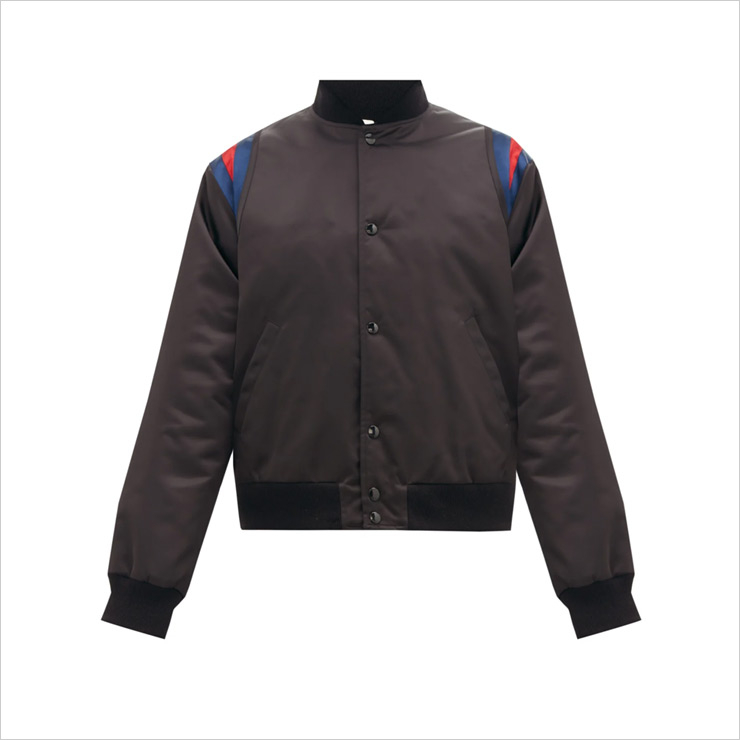 구찌 밴드 자수 바시티 쉘 재킷, $2,222 USD