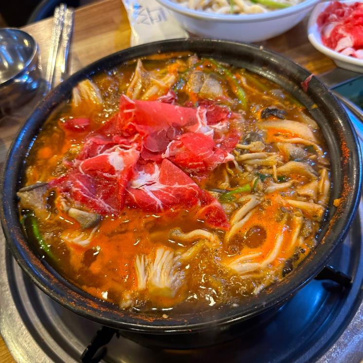 가양칼국수 버섯매운탕