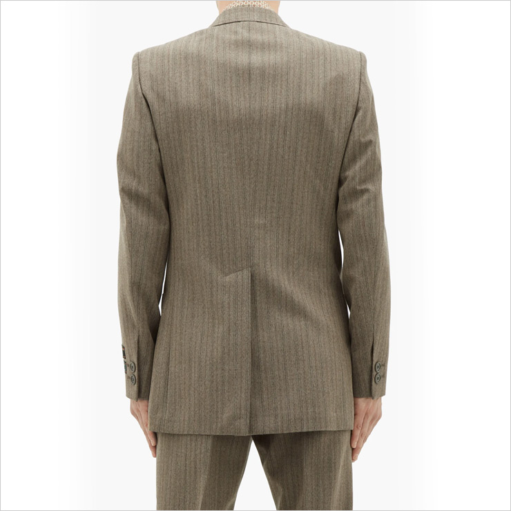 Single-breasted herringbone wool-blend blazer, $3,195 USD