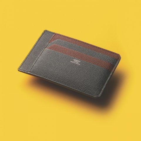 네이비에 버건디 포인트 카드 지갑 가격 미정 에르메스.