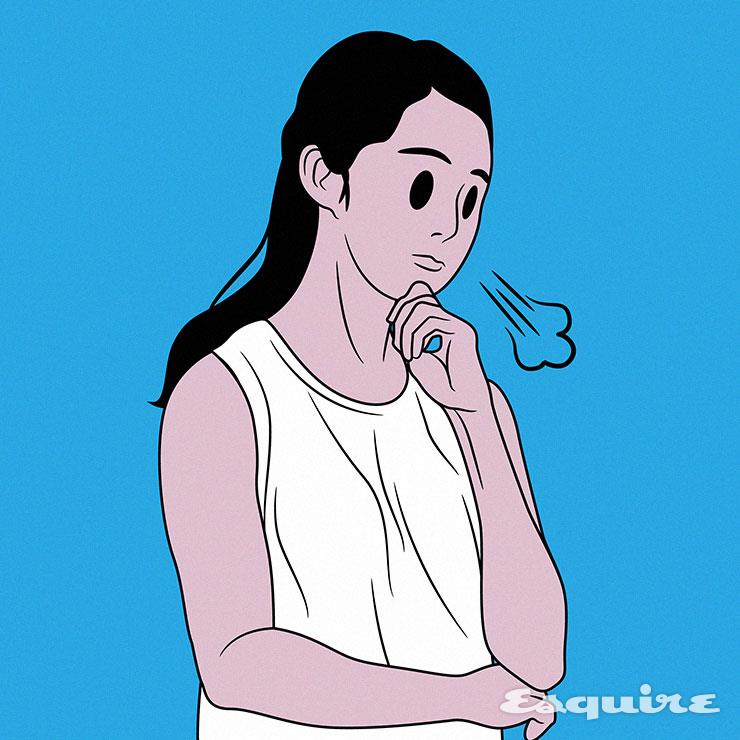 많은 방귀를 만드는 나쁜 습관