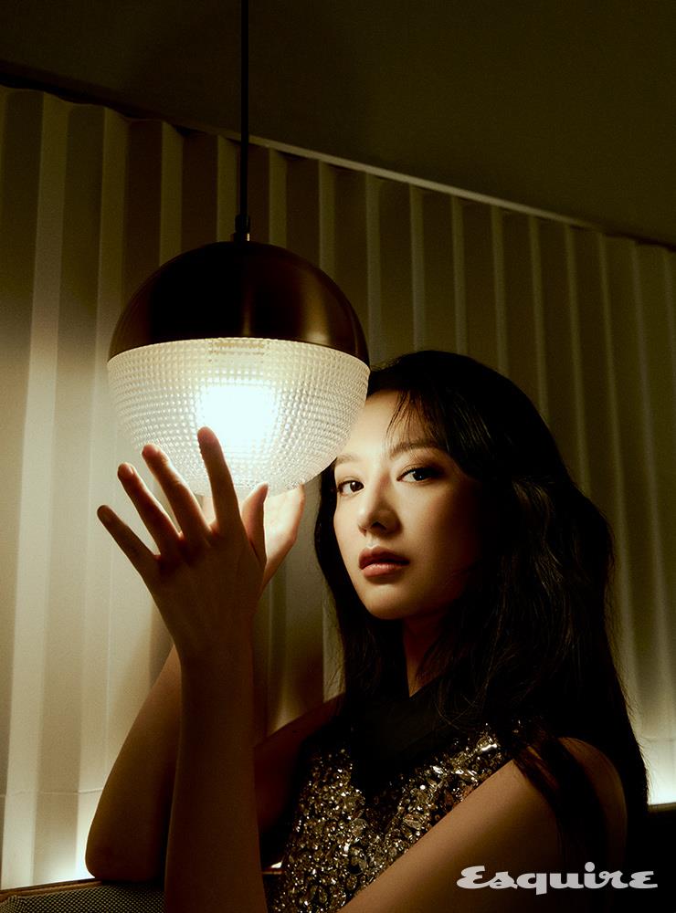 크리스털 장식 미니 드레스 미우 미우.