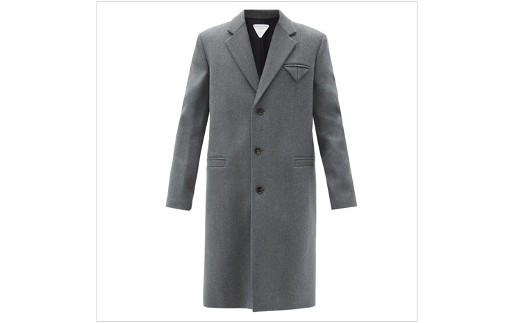 보테가 베네타 & 싱글 브레스트 울 코트, $3,115 USD