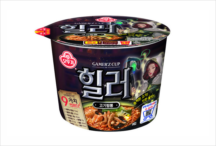 오뚜기 '게이머즈컵힐러 고기짬뽕' 용기면 출시