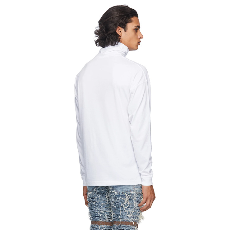 White Visual Logo Turtleneck | $160 USD