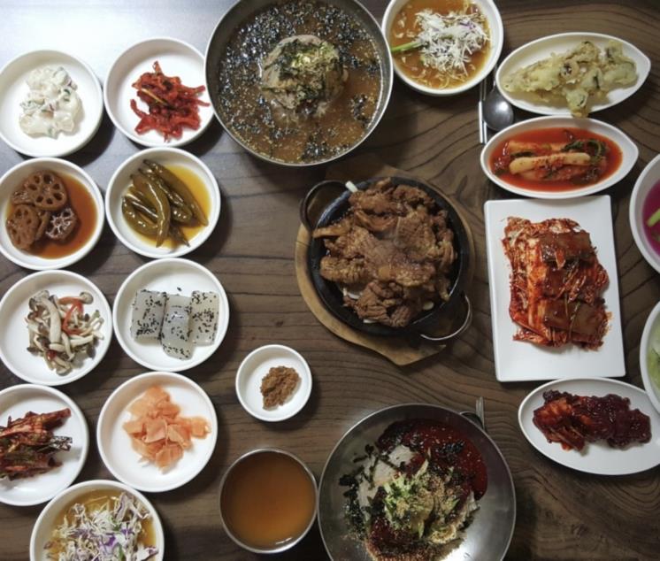 마늘석갈비막국수