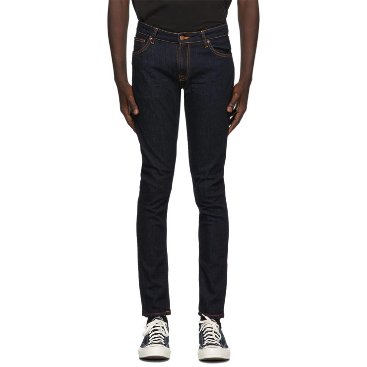 Indigo Dry Skinny Lin Jeans, $200 USD