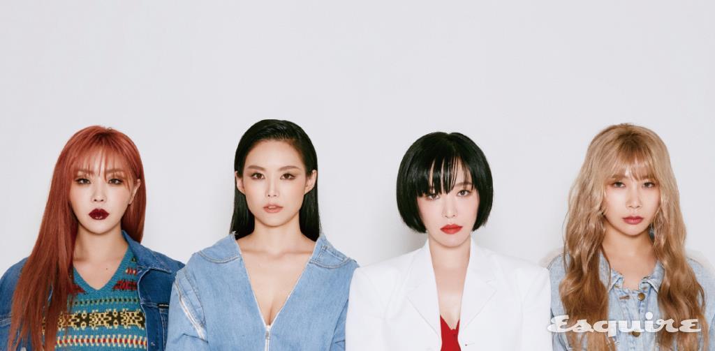 (나르샤) 데님 재킷 캘빈클라인 진. 니트 베스트 폴로 랄프 로렌. (미료) 재킷 어멘드먼트x육스. (가인) 하얀색 재킷 수기. 빨간색 셔츠 펜디. (제아) 데님 재킷 더 갱. 