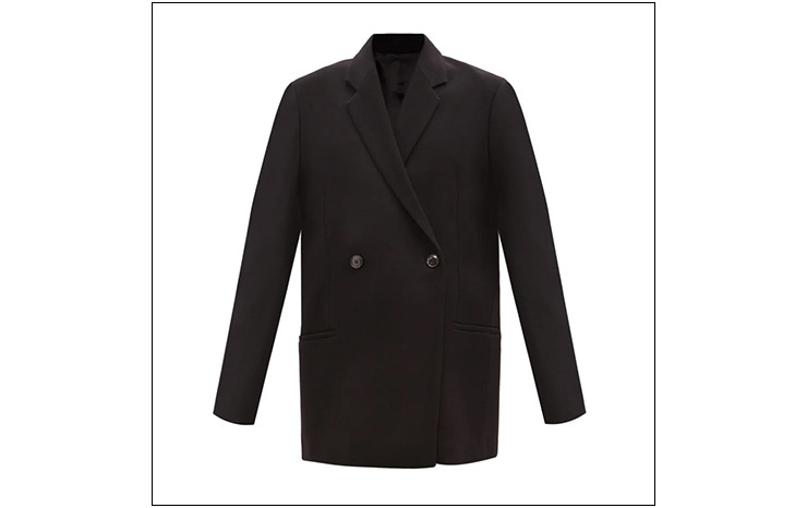 토템 & 더블 브레스트 울 블레이저, $643 USD