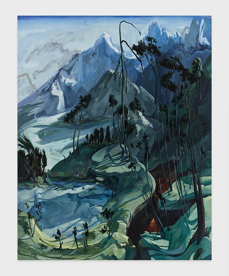 ‘Aloethylene’, 2022. oil on linen. 213.36x304.8cm.