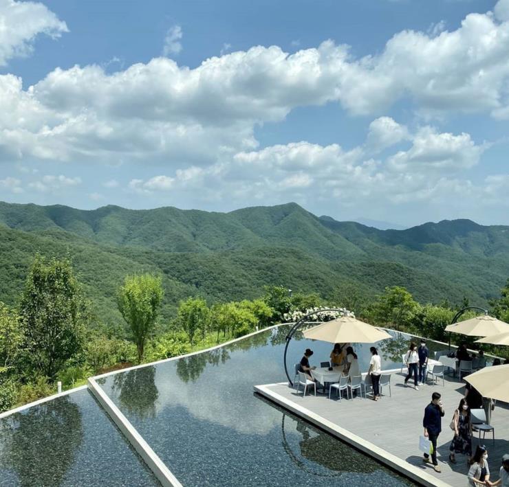 뮤지엄 산 카페 테라스