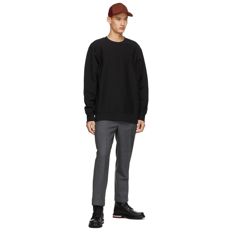 Black Leather Emilio Trousers, $1490 USD