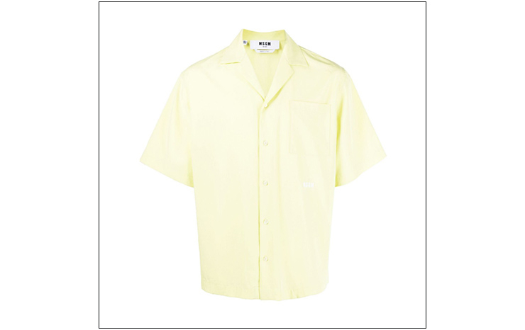 MSGM & 로고 자수 디테일 셔츠, $197 USD