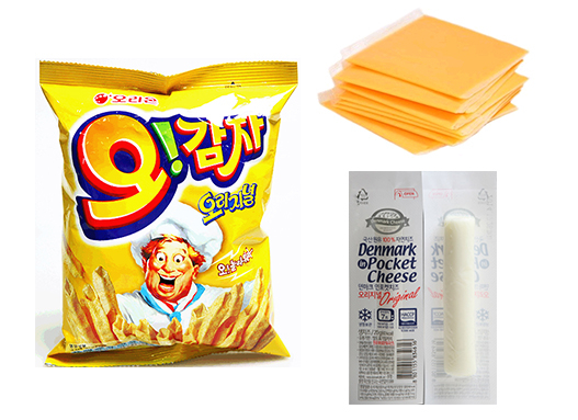오감자, 체다 치즈, 스트링 치즈