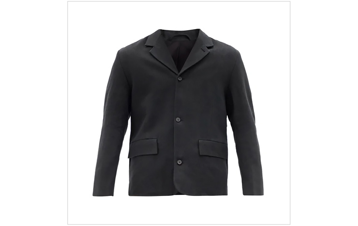 어나더 애스펙트 & 싱글 브레스티드 린넨 블레이저, $358 USD