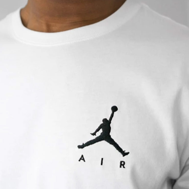 Jordan Jumpman embroidered t-shirt in white, $40 USD