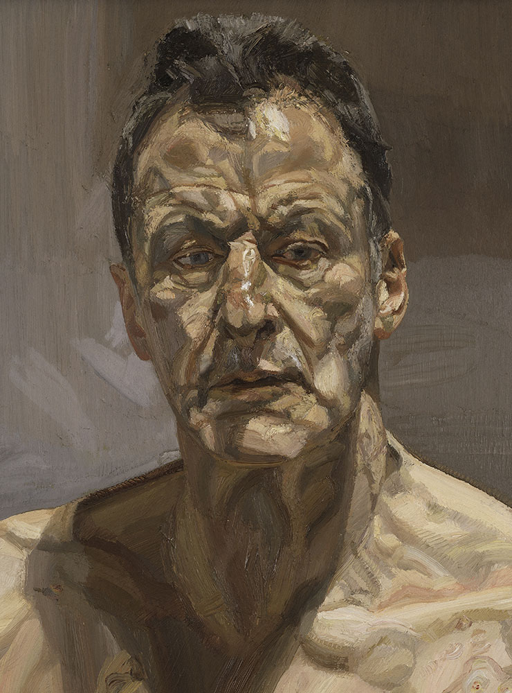  <Reflection (Self-portrait)>(1985), Oil on canvas, 55.9x55.3cm. Private collection, on loan to the Irish Museum of Modern Art