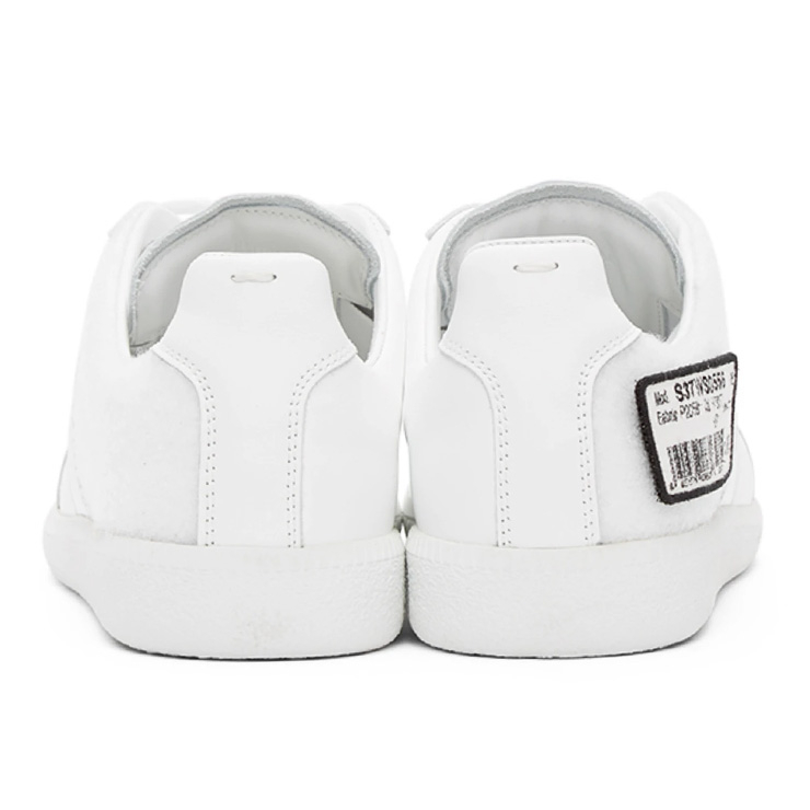 White Barcode Sneakers, $515 USD.