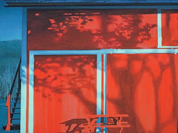 Tree Shadow w. Stairs, 1977, oil on canvas, 50x66″ / 마이아트뮤지엄 제공
