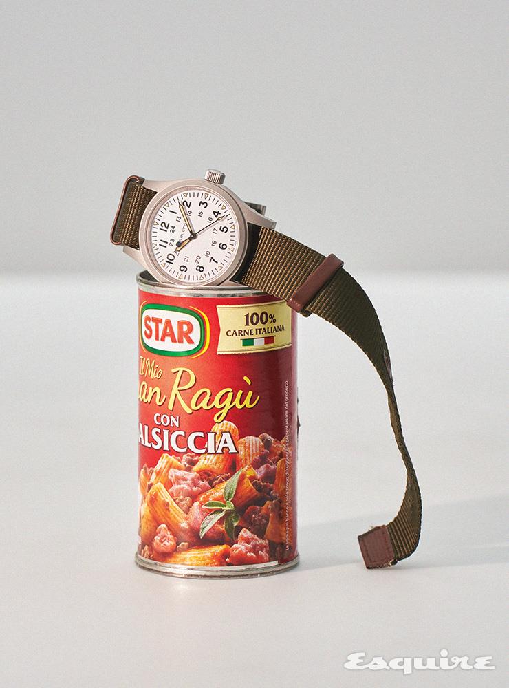 카키 필드 메커니컬 63만원 해밀턴.
