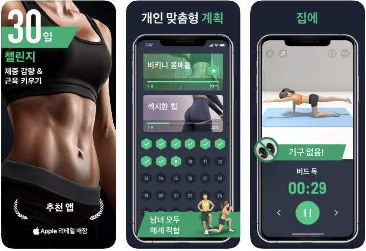 집에서 하는 30일 피트니스 도전